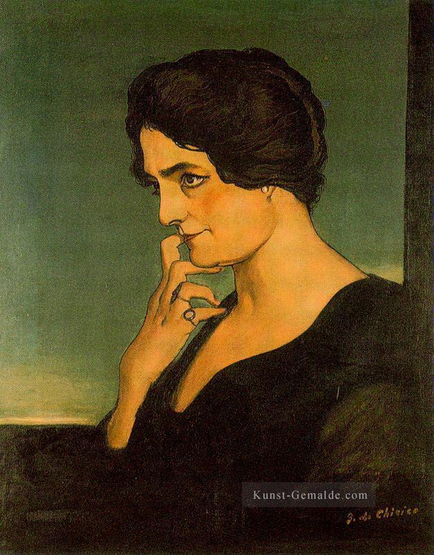 Porträt von senora gartzen 1913 Giorgio de Chirico Metaphysischer Surrealismus Ölgemälde